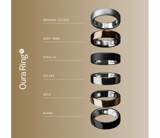 Oura Ring 5 Złoty (rozmiar 12) - 1608586 - zdjęcie 8